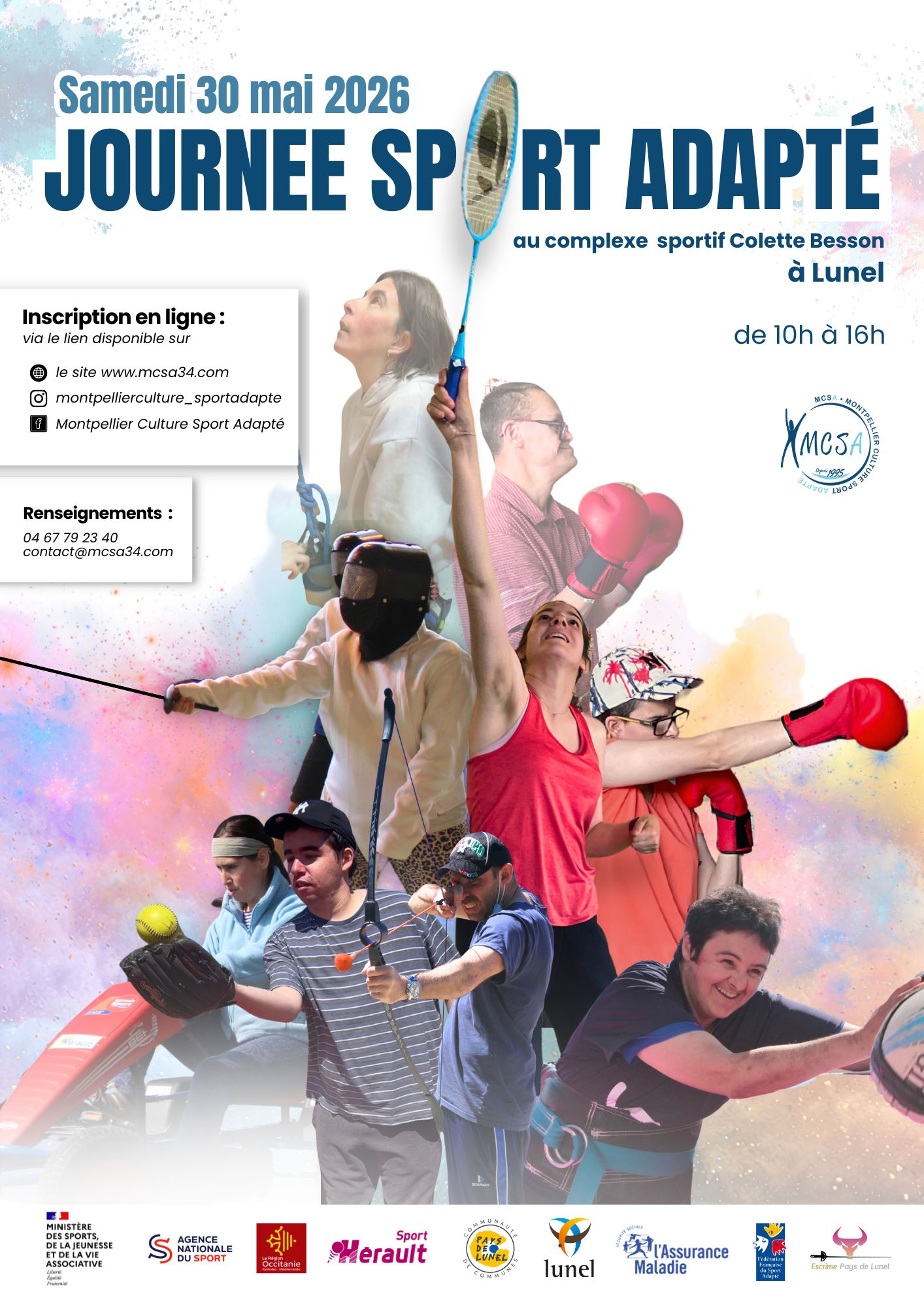 Affiche journée sport adapté 2026